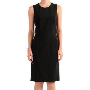 🌟 Hugo Boss Women's "Dirusa" Black Wool Sleeveless Pencil Dress NWT
